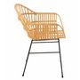 Voir la diapositive 3 : Paris Prix Chaise Design en Rotin  Keni  80cm Naturel