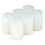Voir la diapositive 1 : Paris Prix Lot de 6 Bougies  Votives  6cm Blanc