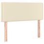 Voir la diapositive 4 : VIDAXL Tete de lit a LED Creme 100x5x78/88 cm Similicuir