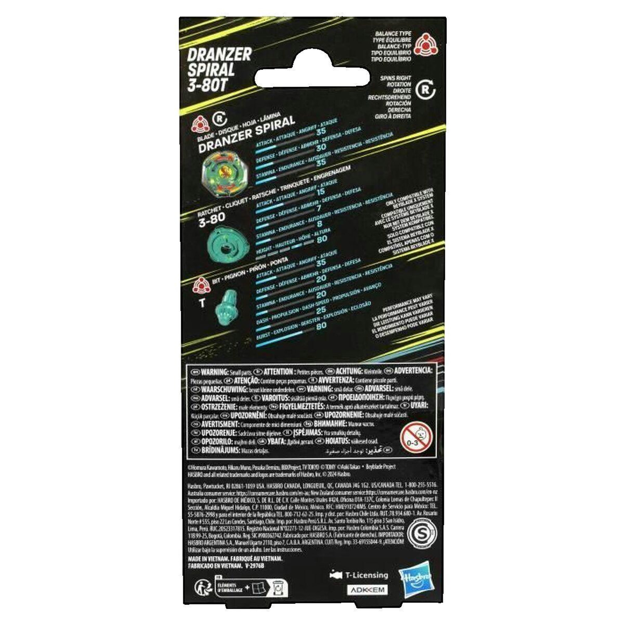 Voir la diapositive 2 : HASBRO Toupie Beyblade Hasbro X Dranzer Spiral 3-80T