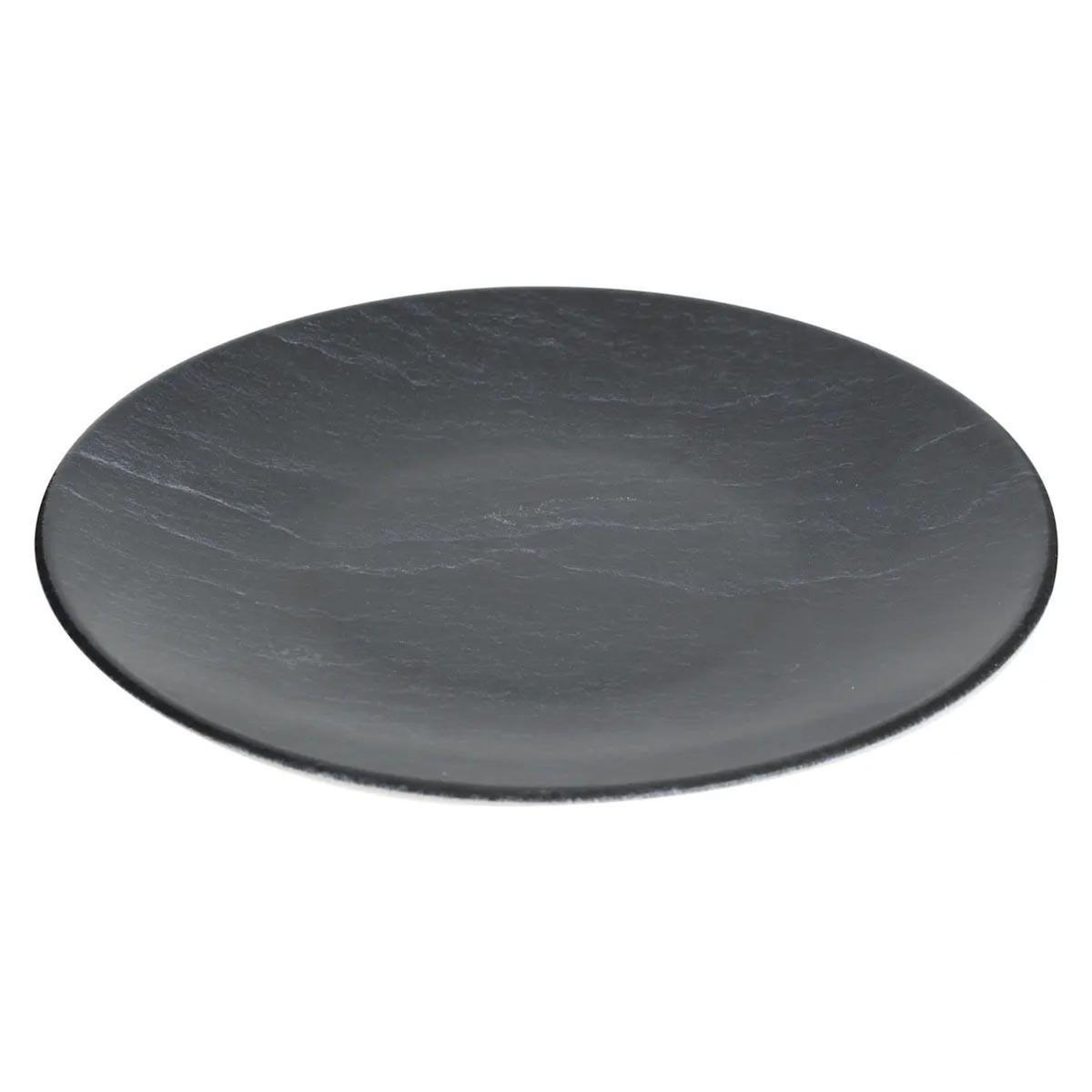 SECRET DE GOURMET Lot de 6 Assiettes à Dessert  Cadence  20cm Noir