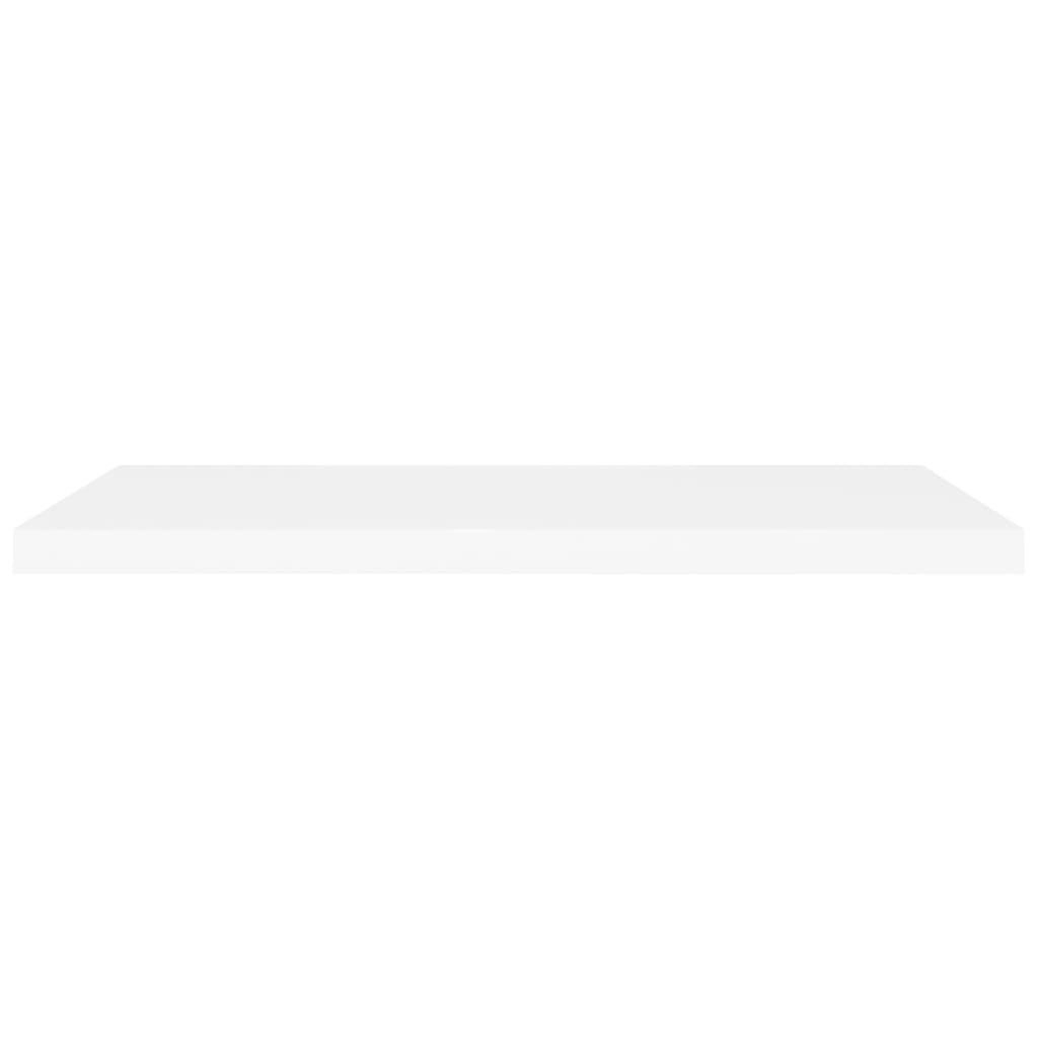 Voir la diapositive 4 : VIDAXL Etageres murales flottantes 2 pcs blanc 90x23,5x3,8 cm MDF