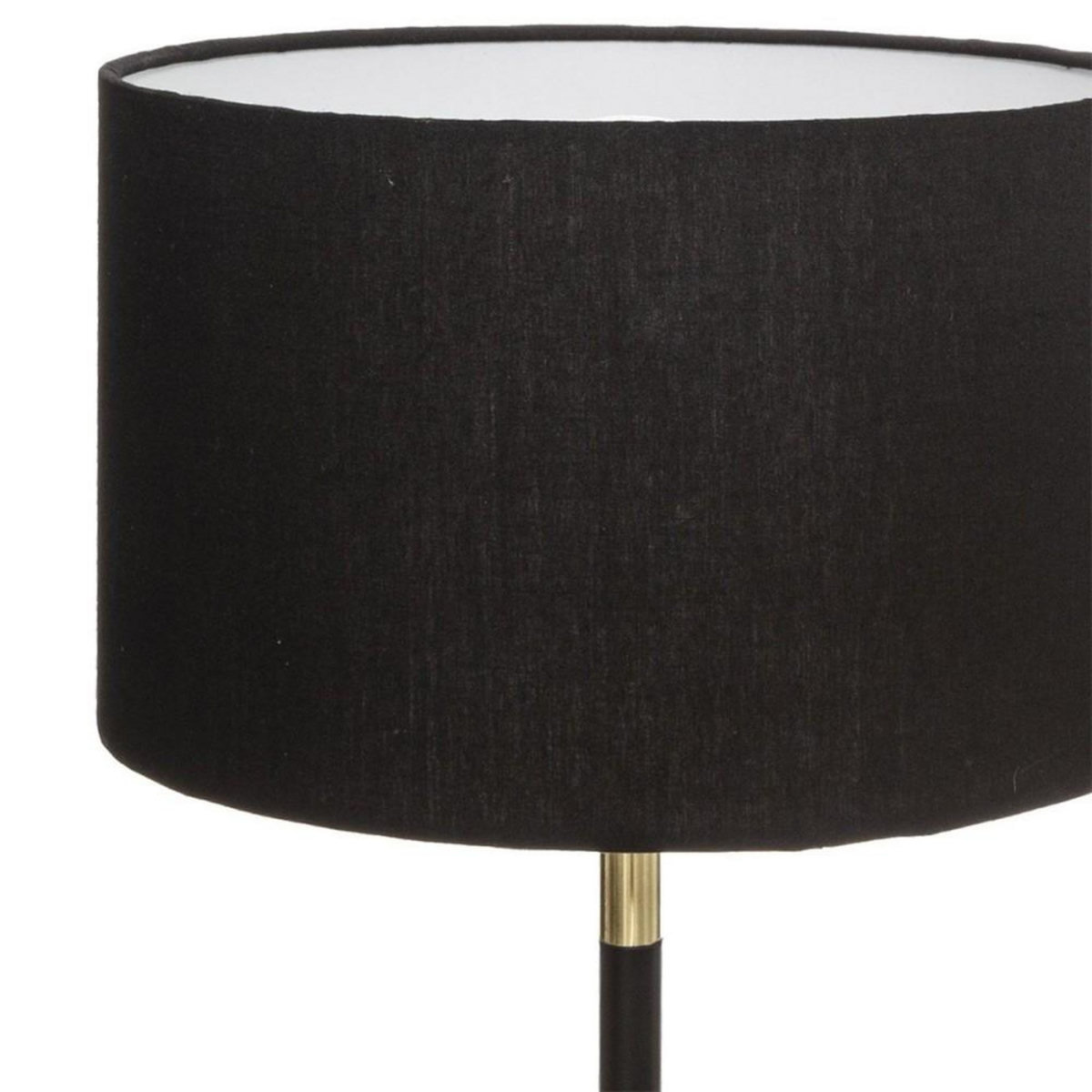 ATMOSPHERA Lampe droite Jule noir doré H42