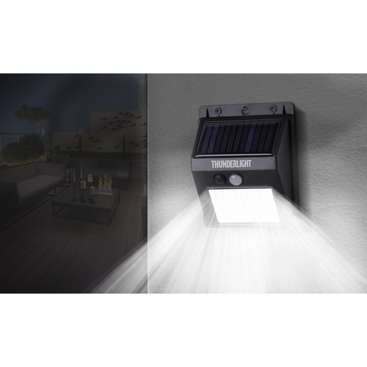 Aquila Appliques solaires Thunderlight 63 LED - Lot de 3