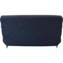 Voir la diapositive 6 : MARKET24 Banquette clic clac 3 places - Tissu bleu - L199 x P96 x 103 cm - KRISTEN - Style contemporain
