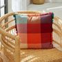 Voir la diapositive 2 : ATMOSPHERA Coussin Déco à Franges  Yucatan  45x45cm Multicolore