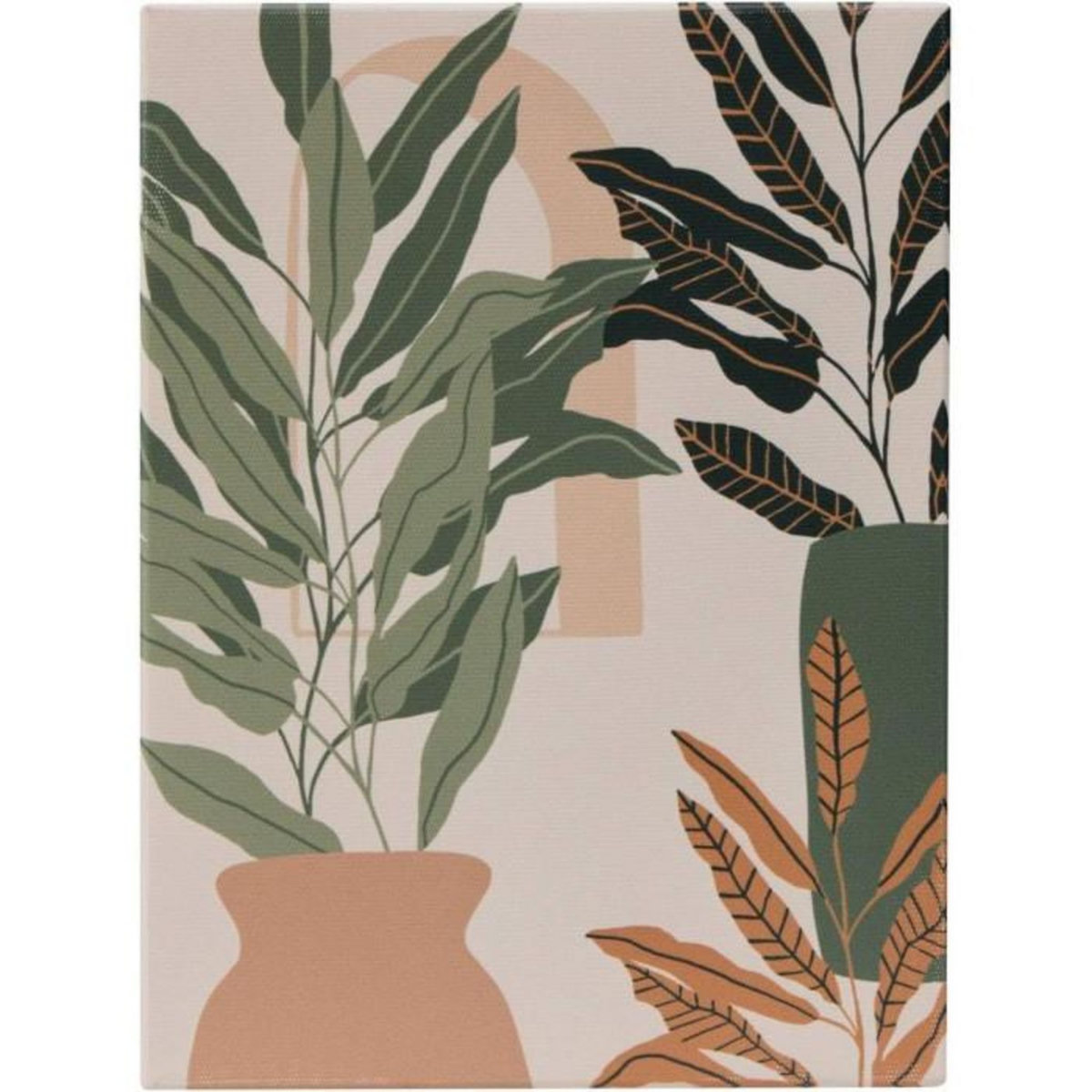 ATMOSPHERA Lot de 5 Toiles Imprimées  Cynthia  25x25cm Femme