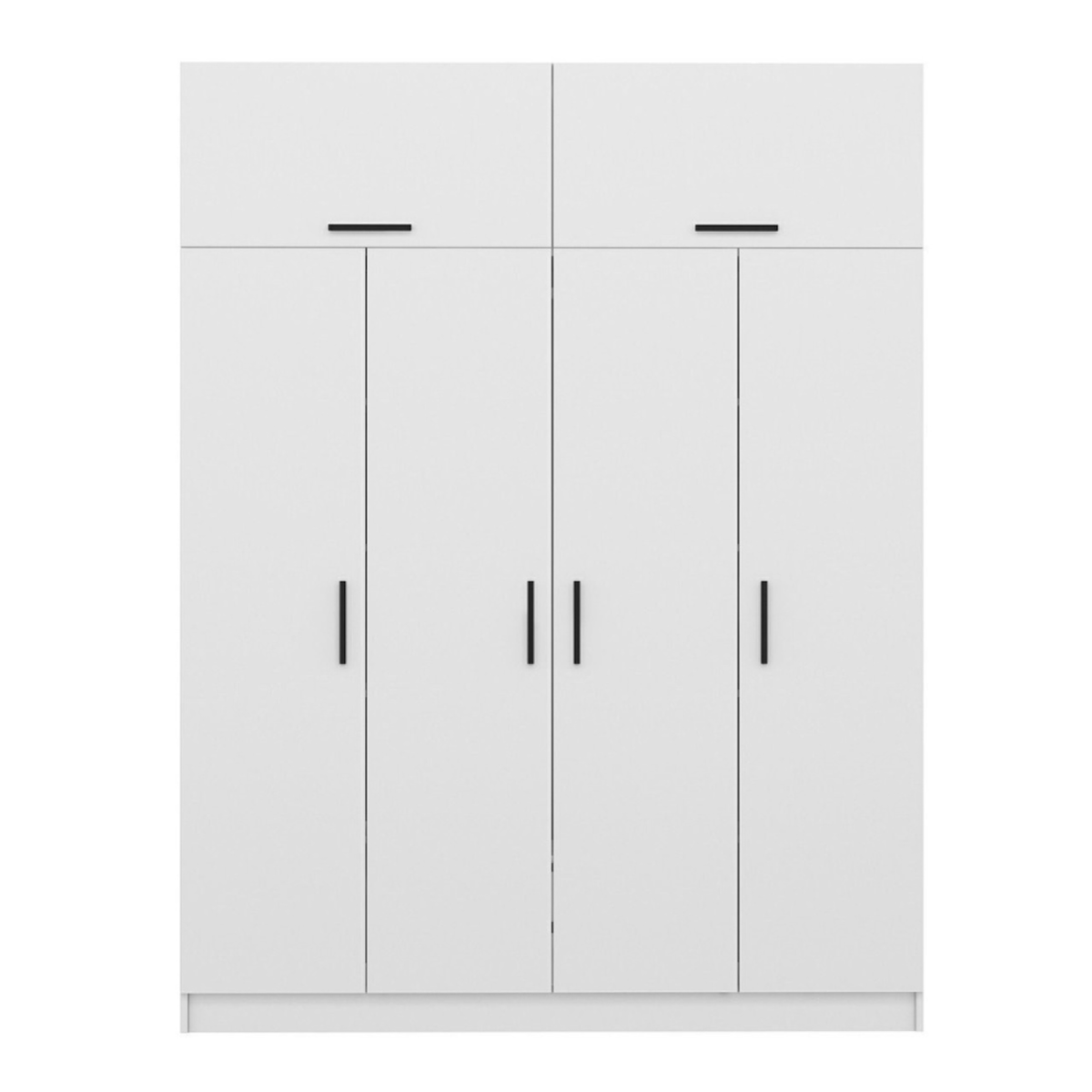 CONCEPT USINE Dressing avec étagères et penderie 15 espaces de stockage blanc FOCH