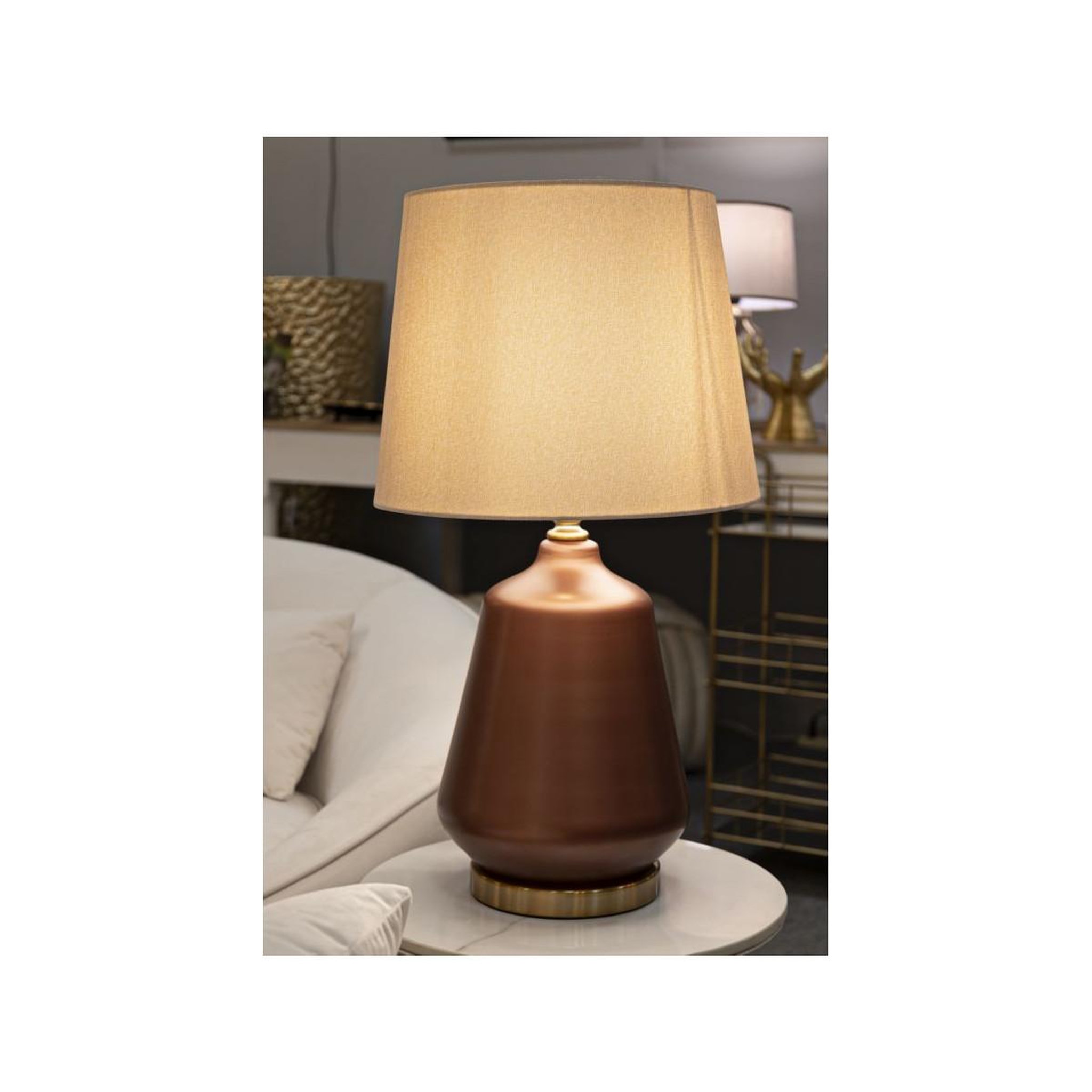 Voir la diapositive 4 : Paris Prix Lampe design  rosenthal  65cm marron