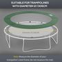 Voir la diapositive 4 : HOMCOM Couvre-ressort trampoline dia. 305 cm PVC PE haute densité rembourrage 15 mm vert