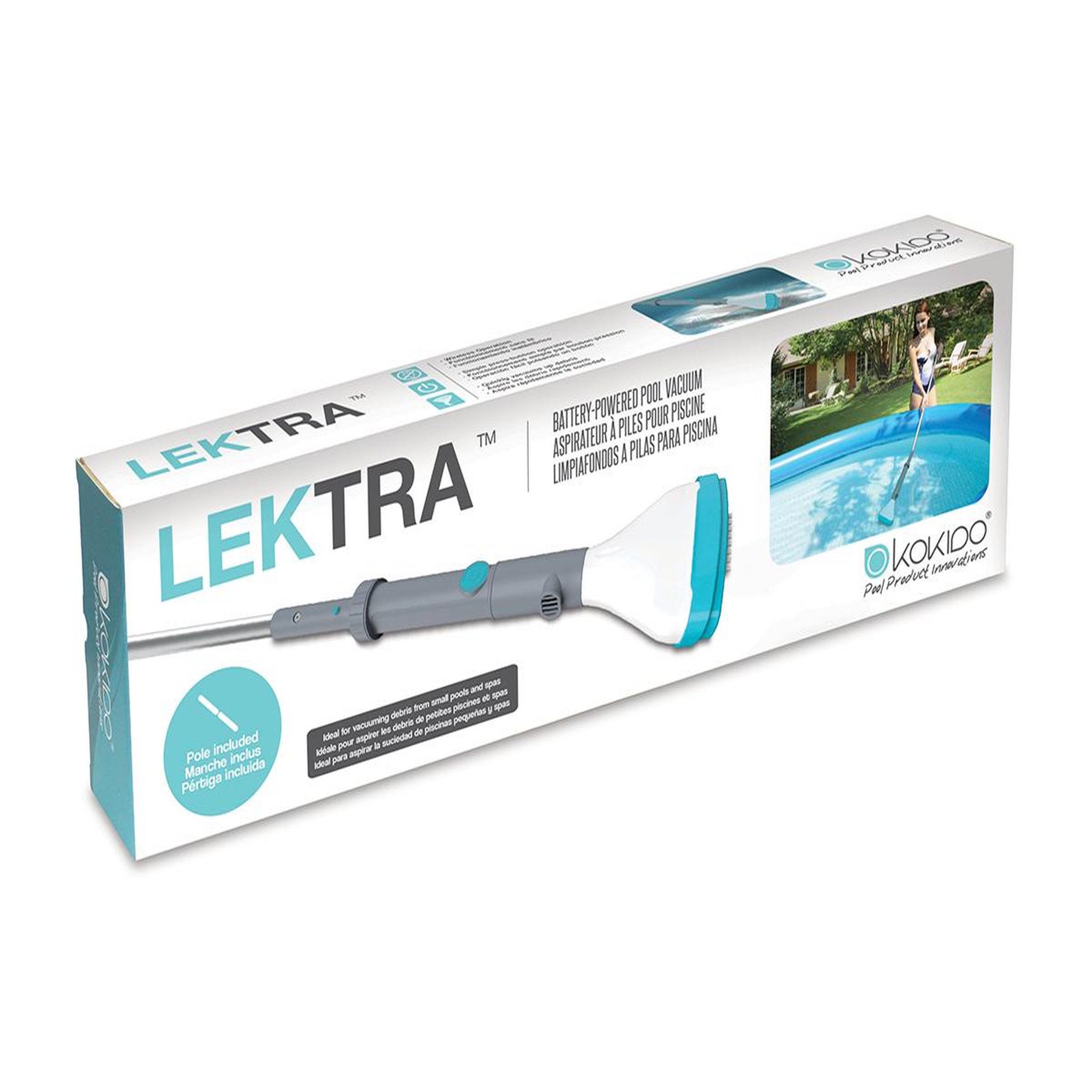 Voir la diapositive 2 : Kokido Aspirateur de piscine et spa à batterie lektra vac - kokido