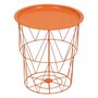 Voir la diapositive 1 : ATMOSPHERA Table d'Appoint en Métal  Kumi  40cm Orange
