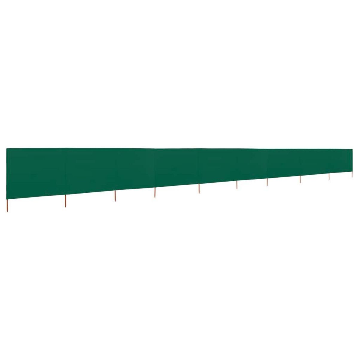 VIDAXL Paravent 9 panneaux Tissu 1200 x 160 cm Vert