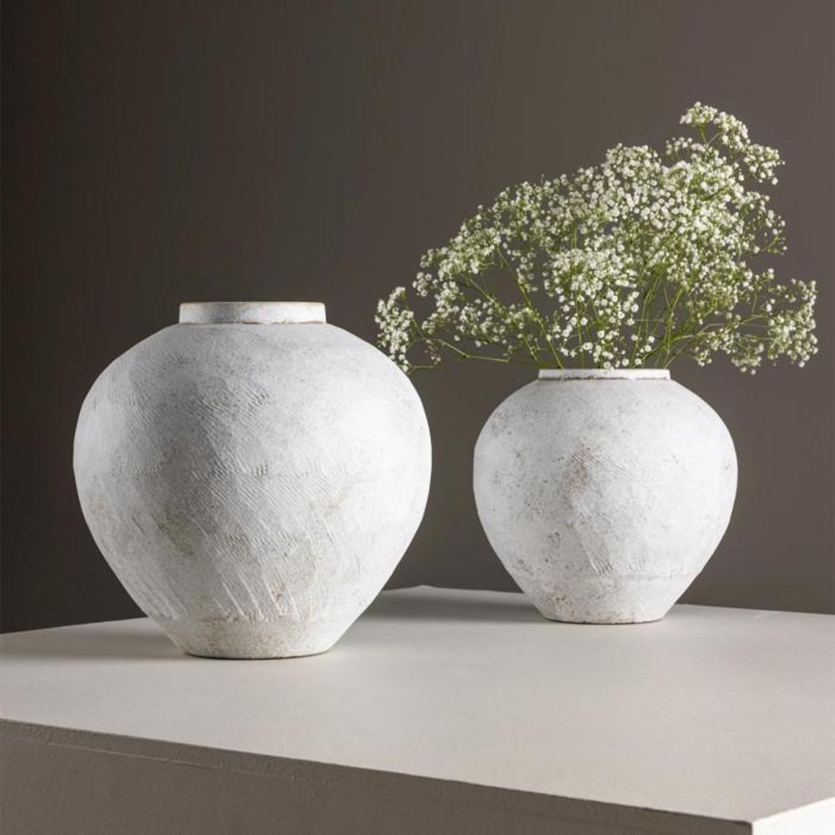 Paris Prix Vase Déco  Globe  28cm Beige