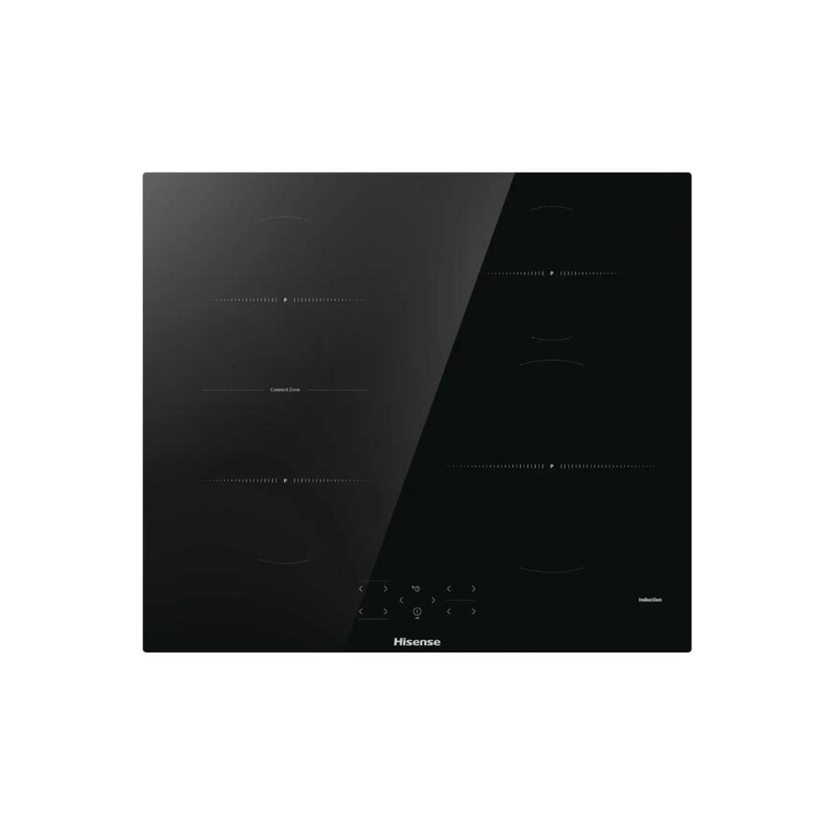 Hisense Table de cuisson induction 60cm 4 feux 7200w noir - HI6421BSC