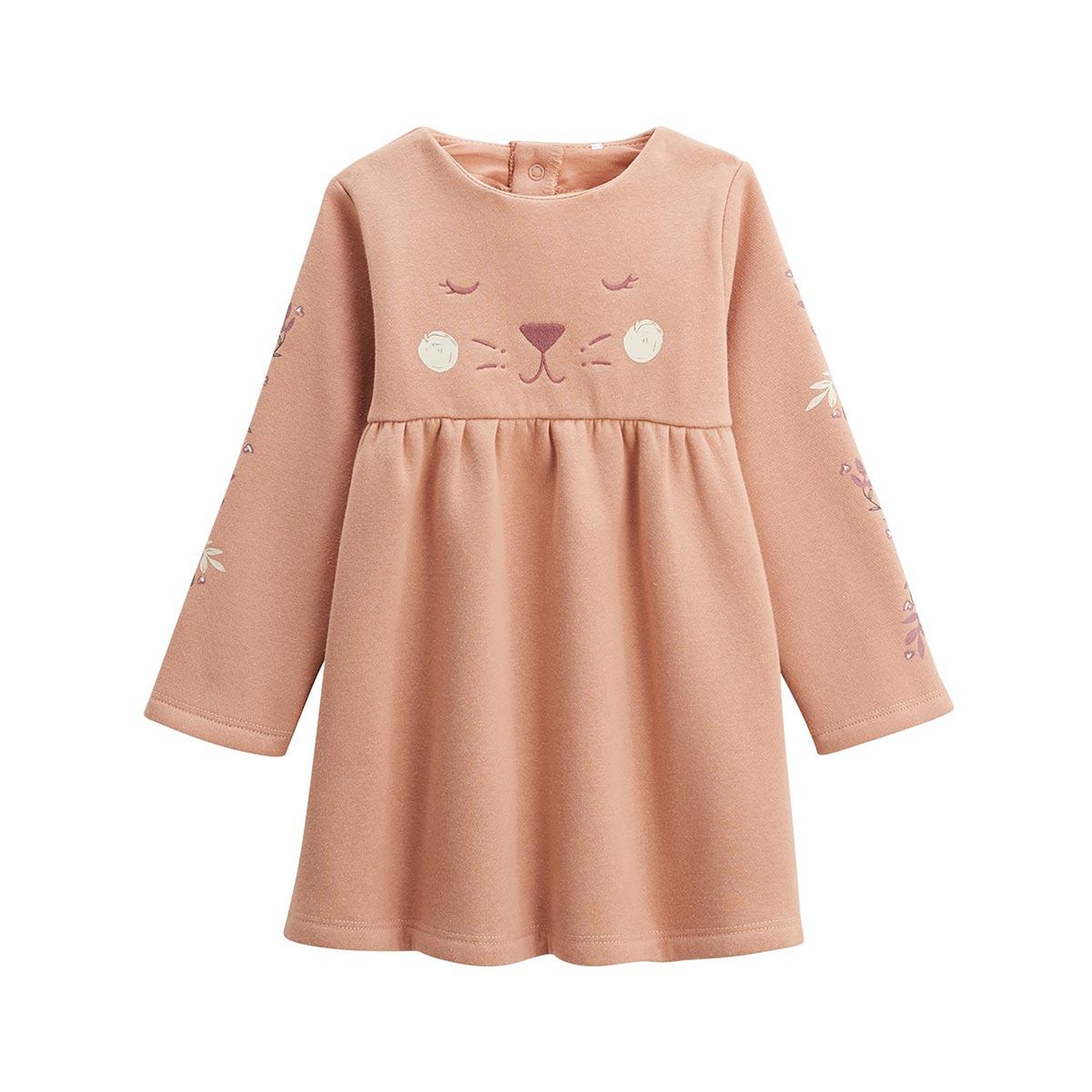 Voir la diapositive 1 : Petit Béguin Robe enfant en molleton Matcha