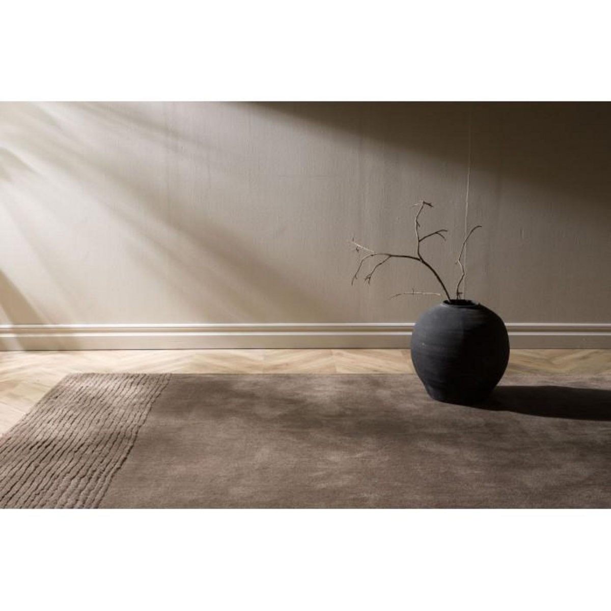 Paris Prix Tapis Déco en Laine  Matteo  253x350cm Marron