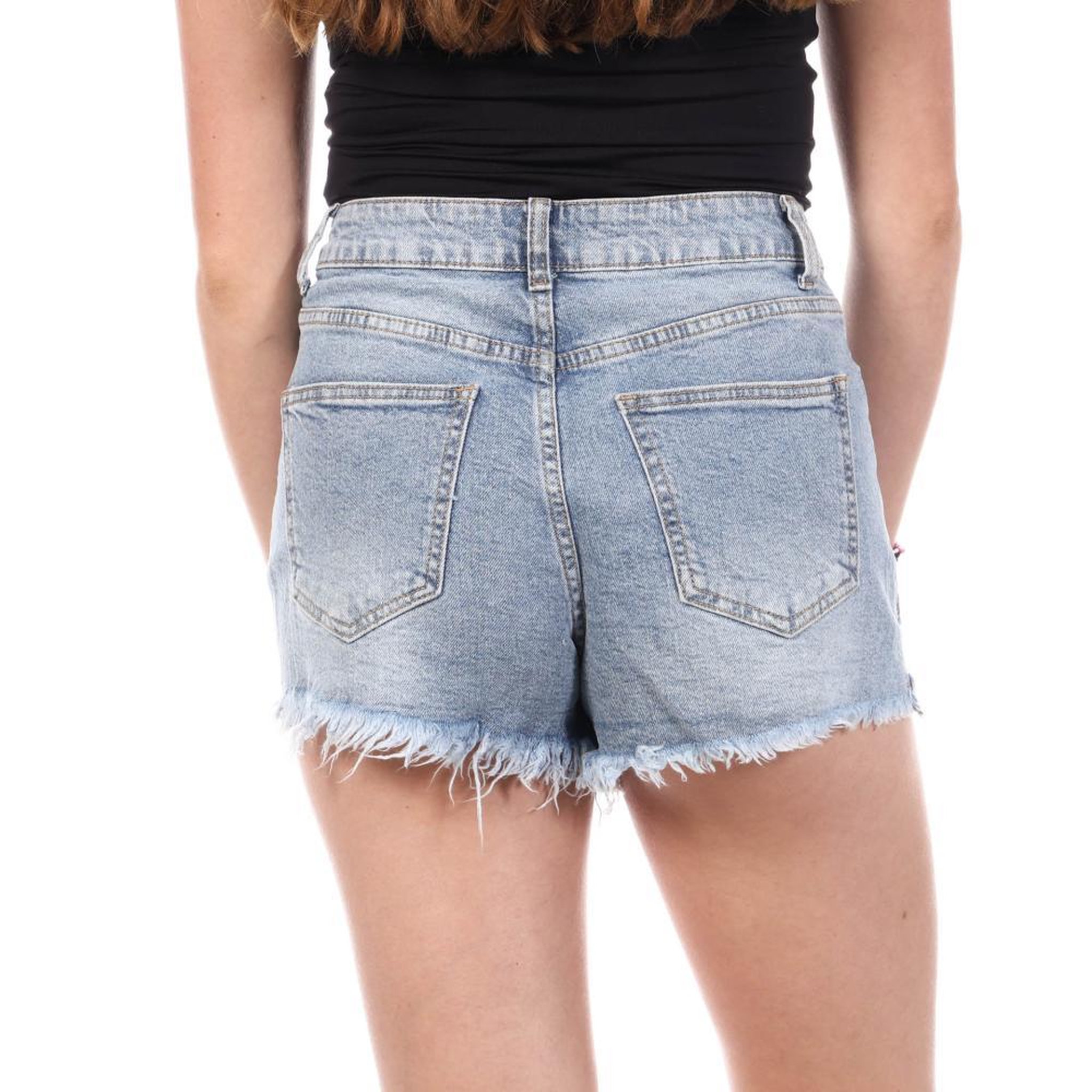 Voir la diapositive 2 : MONDAY PREMIUM Short Bleu Femme Monday Premium Strass