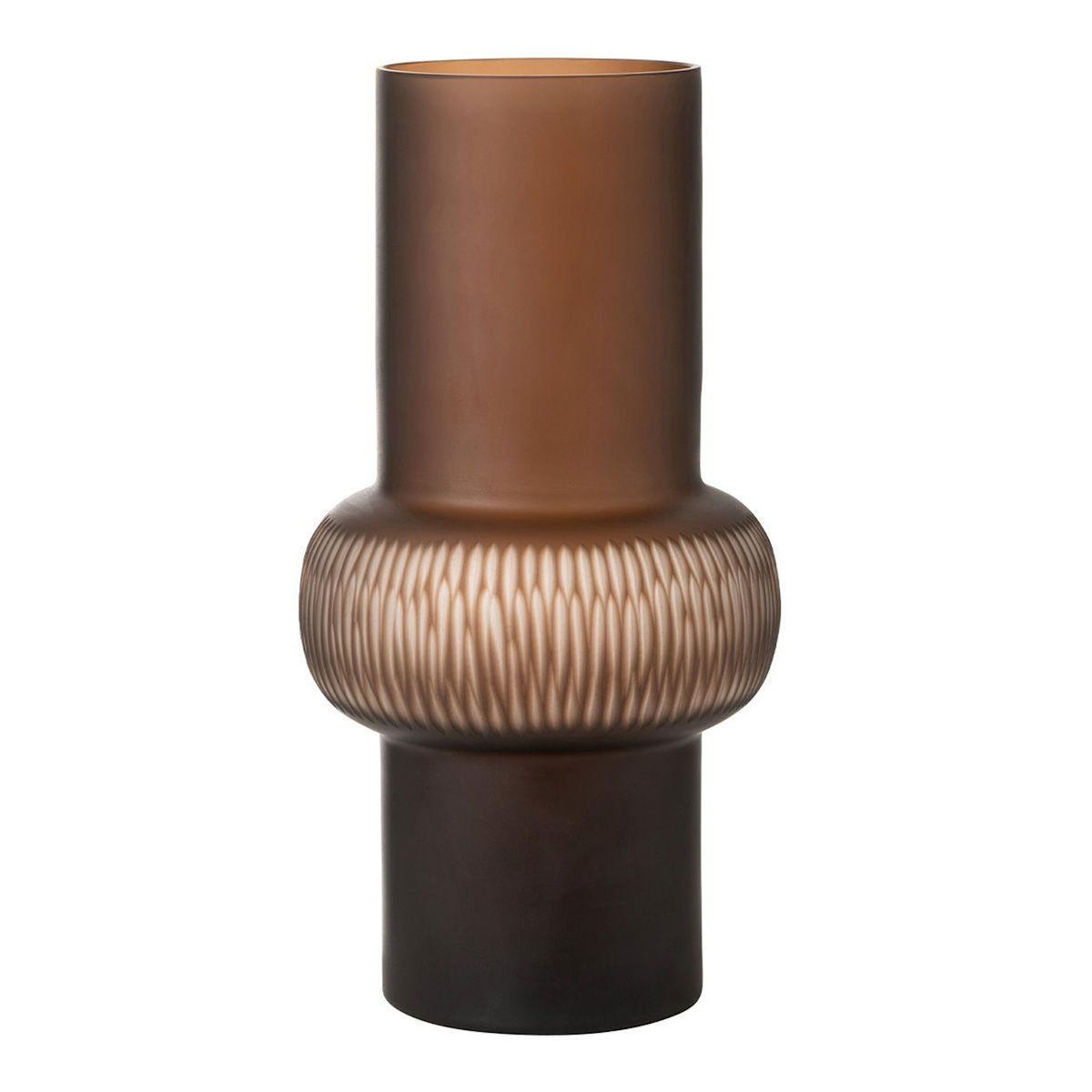 Paris Prix Vase Design Ligne & Boule  Octave  41cm Marron