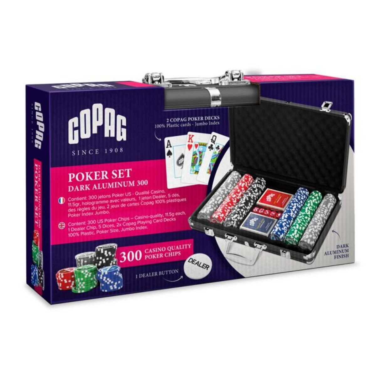 Copag Jeu d'ambiance Copag Poker Mallette Premium