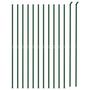 Voir la diapositive 3 : VIDAXL Cloture en treillis metallique avec bride vert 1,6x25 m
