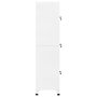 Voir la diapositive 4 : VIDAXL Armoire a casiers Blanc 38x45x180 cm Acier