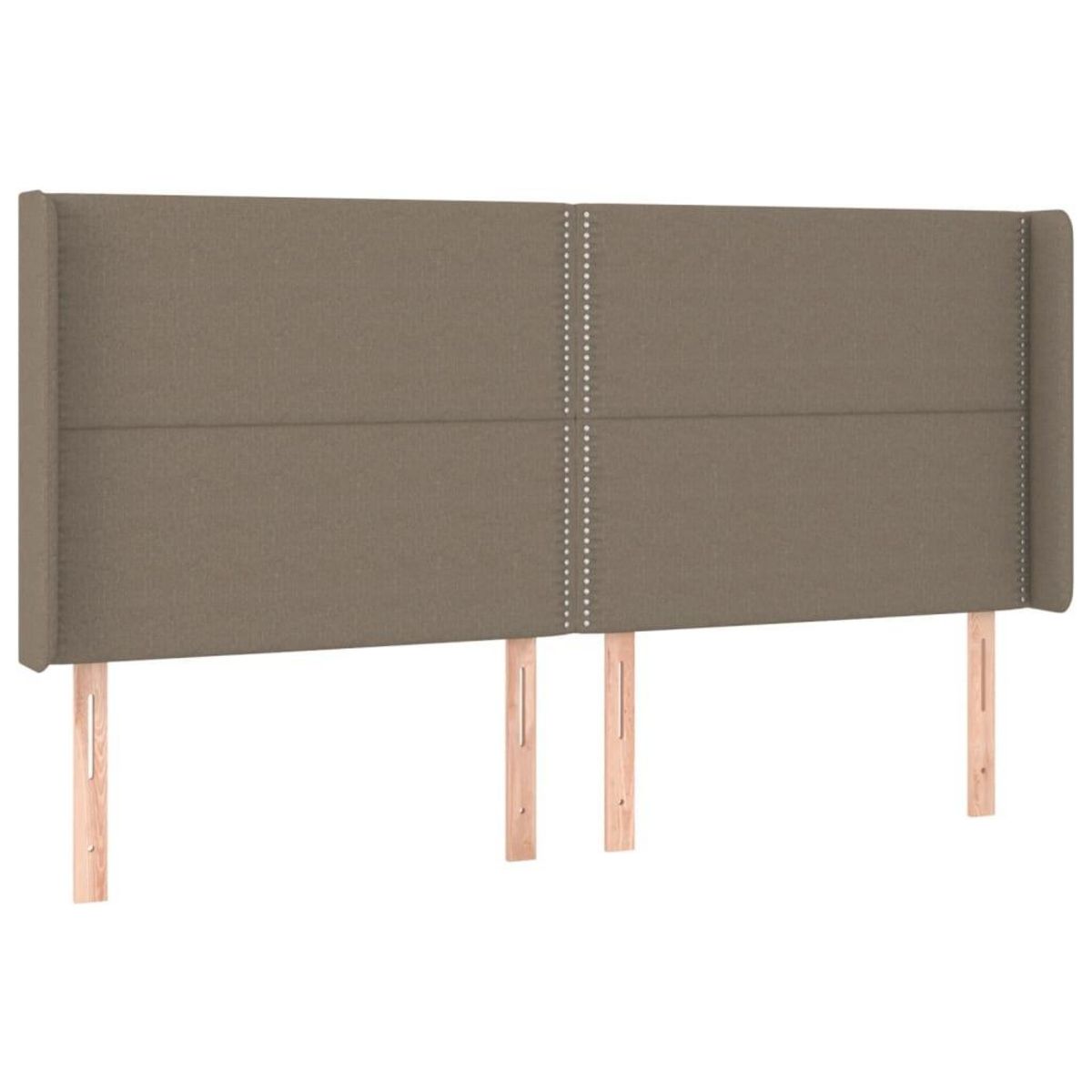 VIDAXL Tete de lit a LED Taupe 203x16x118/128 cm Tissu