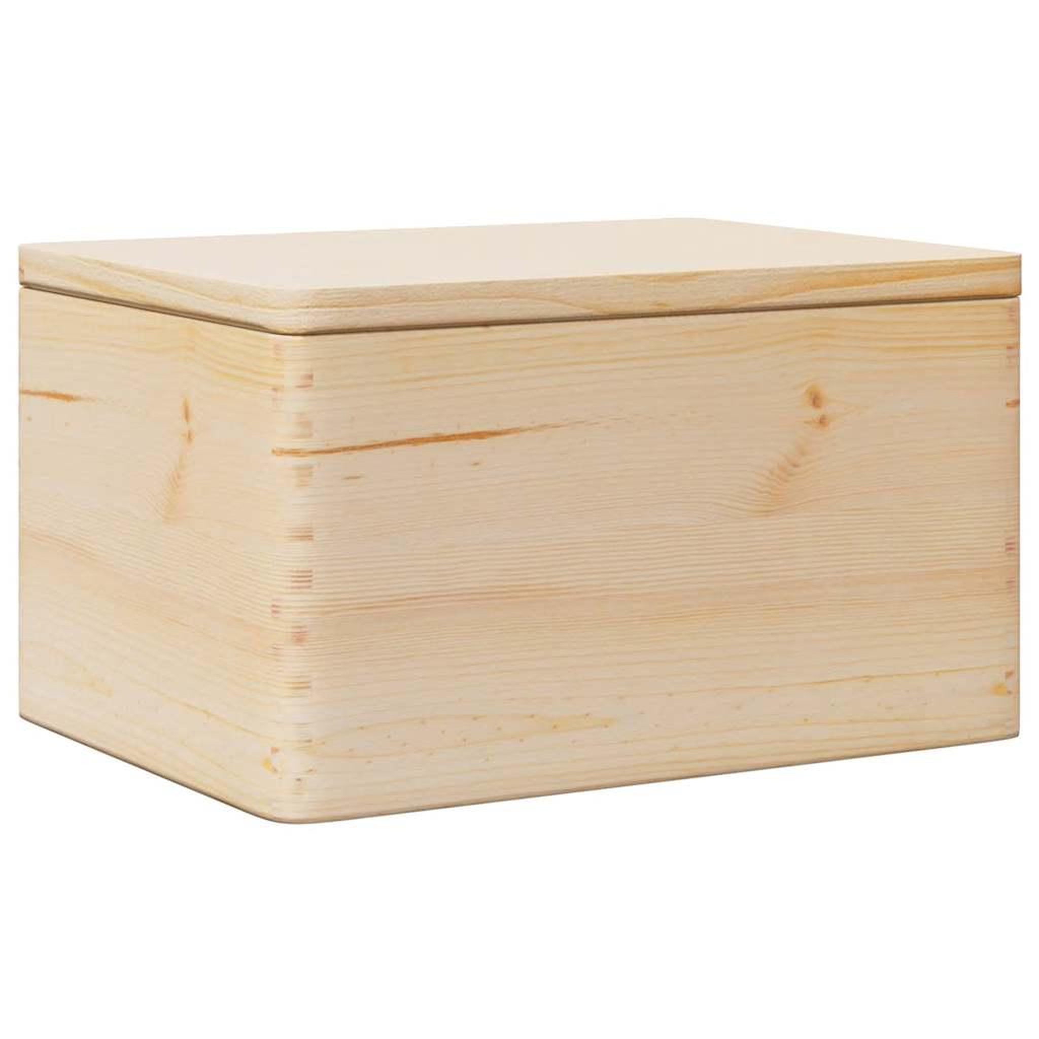 Voir la diapositive 2 : VIDAXL Boîte en bois avec couvercle 40x30x23 cm bois de pin massif