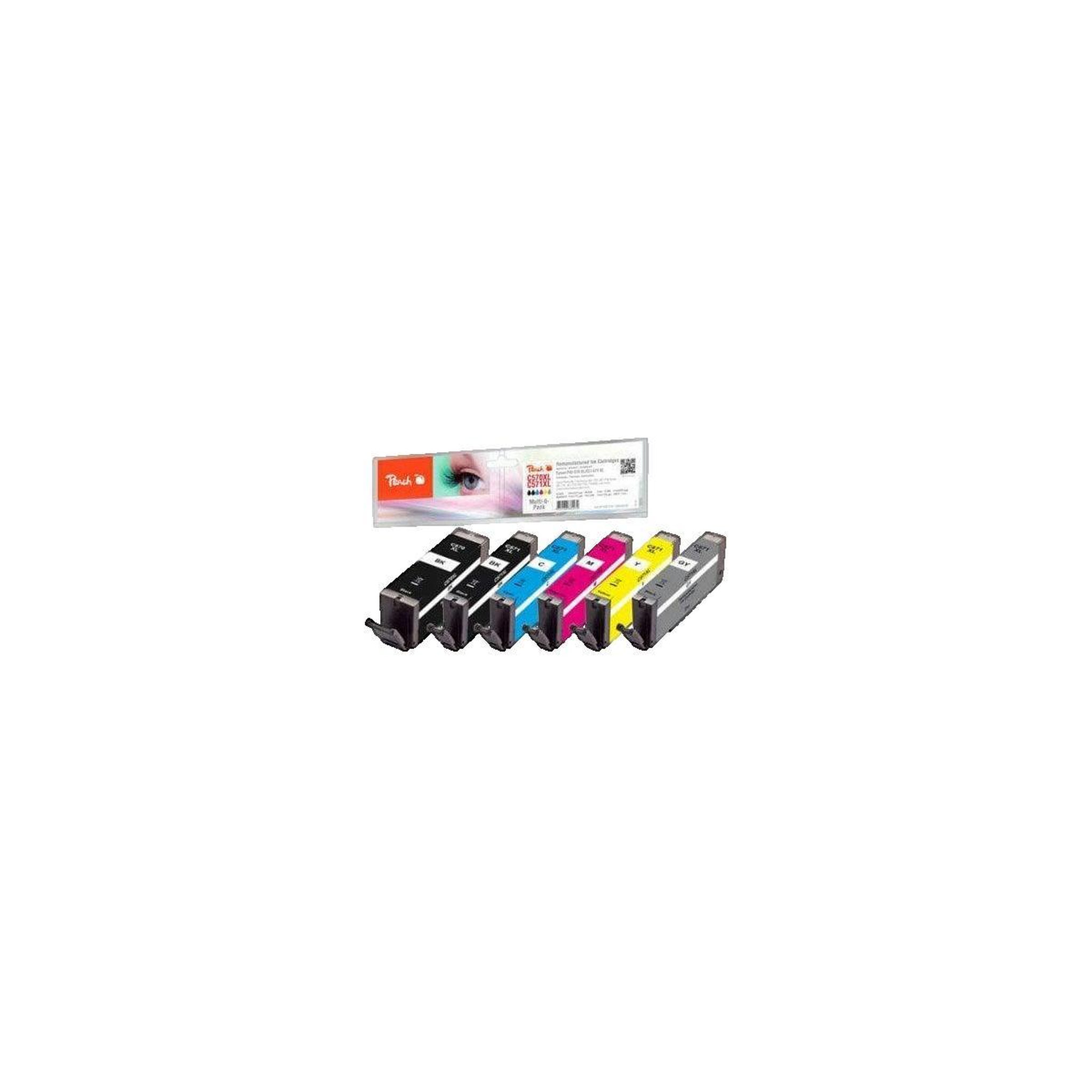 Peach Cartouches d'encre Peach PGI-570XL/CLI-571XL noir et couleur