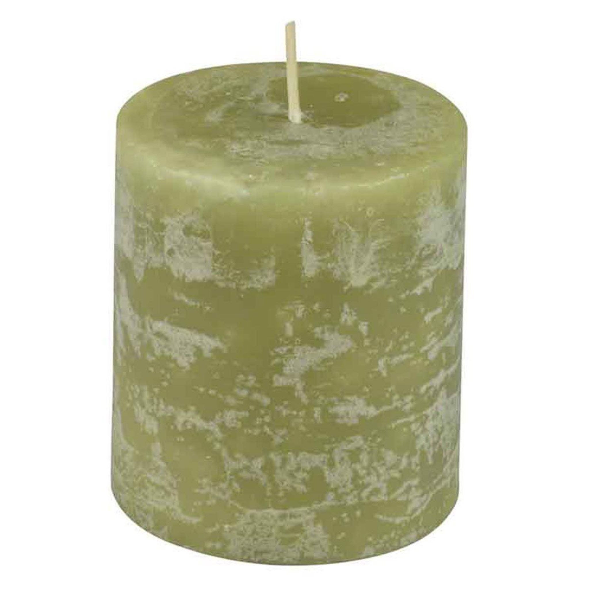 HOMEA Bougie pilier déco  rustique  7cm tilleul