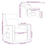 Voir la diapositive 6 : VIDAXL Fauteuil de massage inclinable Gris clair Tissu