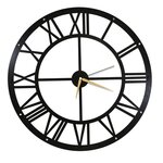 HOME MANIA Horloge murale en métal Wall. Coloris disponibles : Blanc, Bicolore