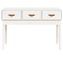 Voir la diapositive 3 : VIDAXL Table console Blanc 114x40x75 cm Bois massif de pin