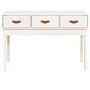 Voir la diapositive 3 : VIDAXL Table console Blanc 114x40x75 cm Bois massif de pin