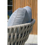 Voir la diapositive 4 : DCB GARDEN Salon bas de jardin en corde tissé taupe et anthracite  4 places CAPRI
