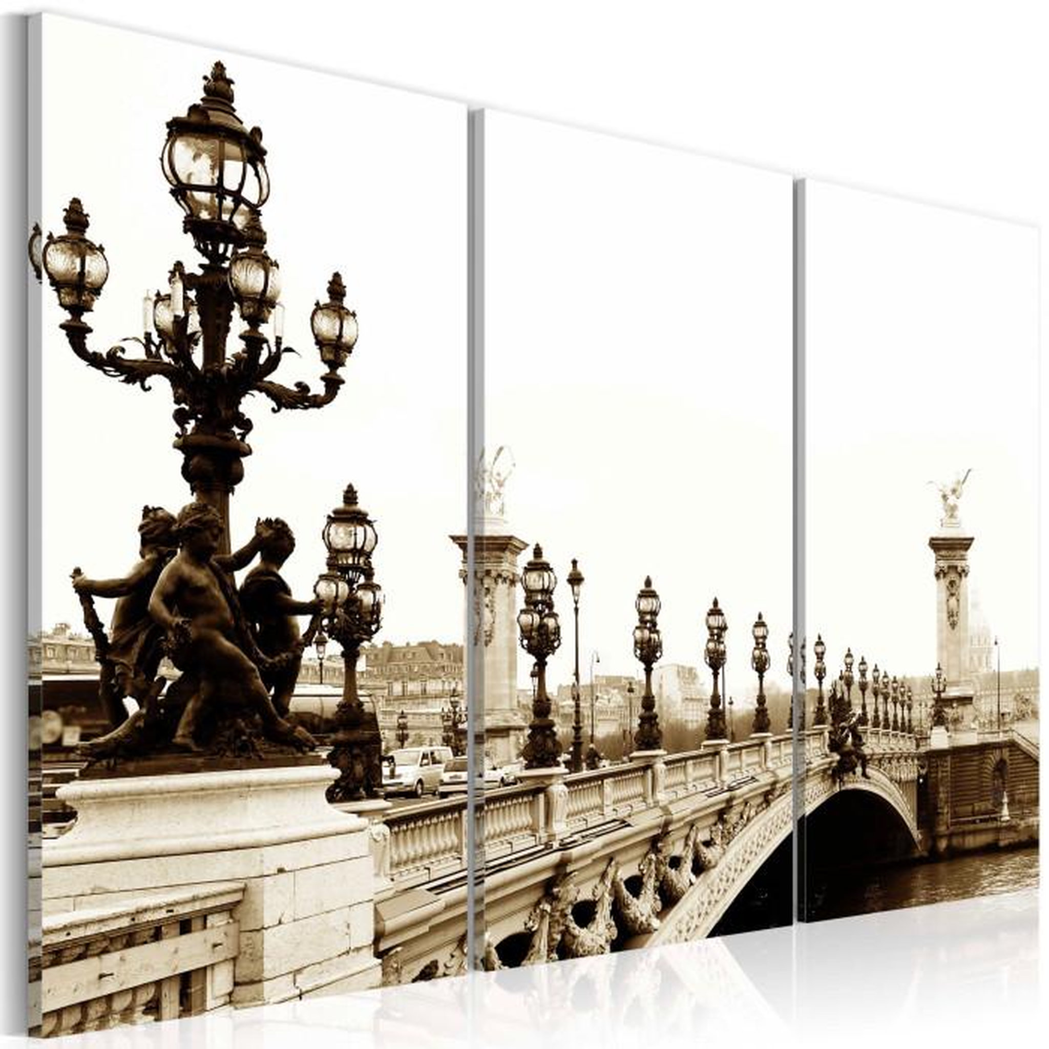 Paris Prix Tableau Imprimé  Balade Romantique à Paris. Coloris disponibles : Multicolore