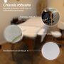 VIVEZEN Table de massage 15 cm pliante 2 zones en bois avec panneau Reiki + Accessoires et housse de transport