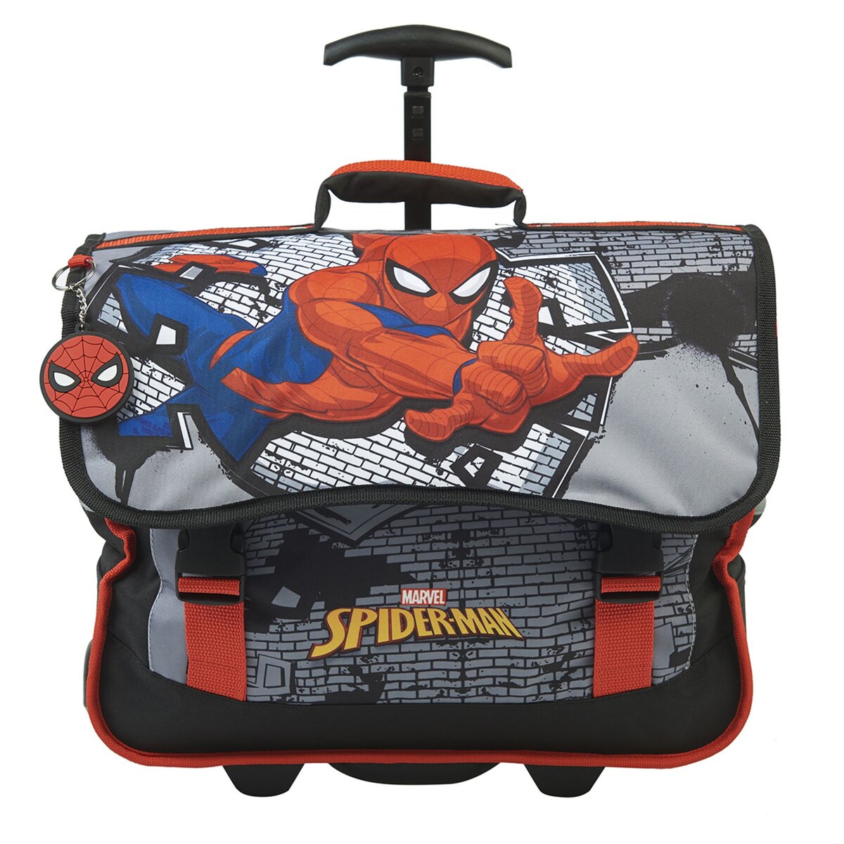 MARVEL Cartable roulettes noir et rouge SPIDERMAN