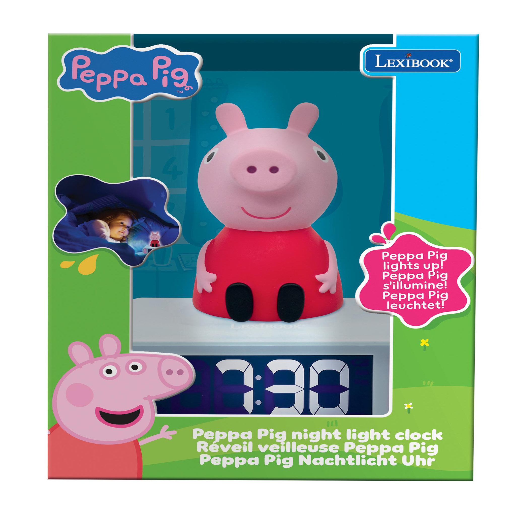 Voir la diapositive 5 : Lexibook Réveil avec veilleuse Peppa Pig en 3D