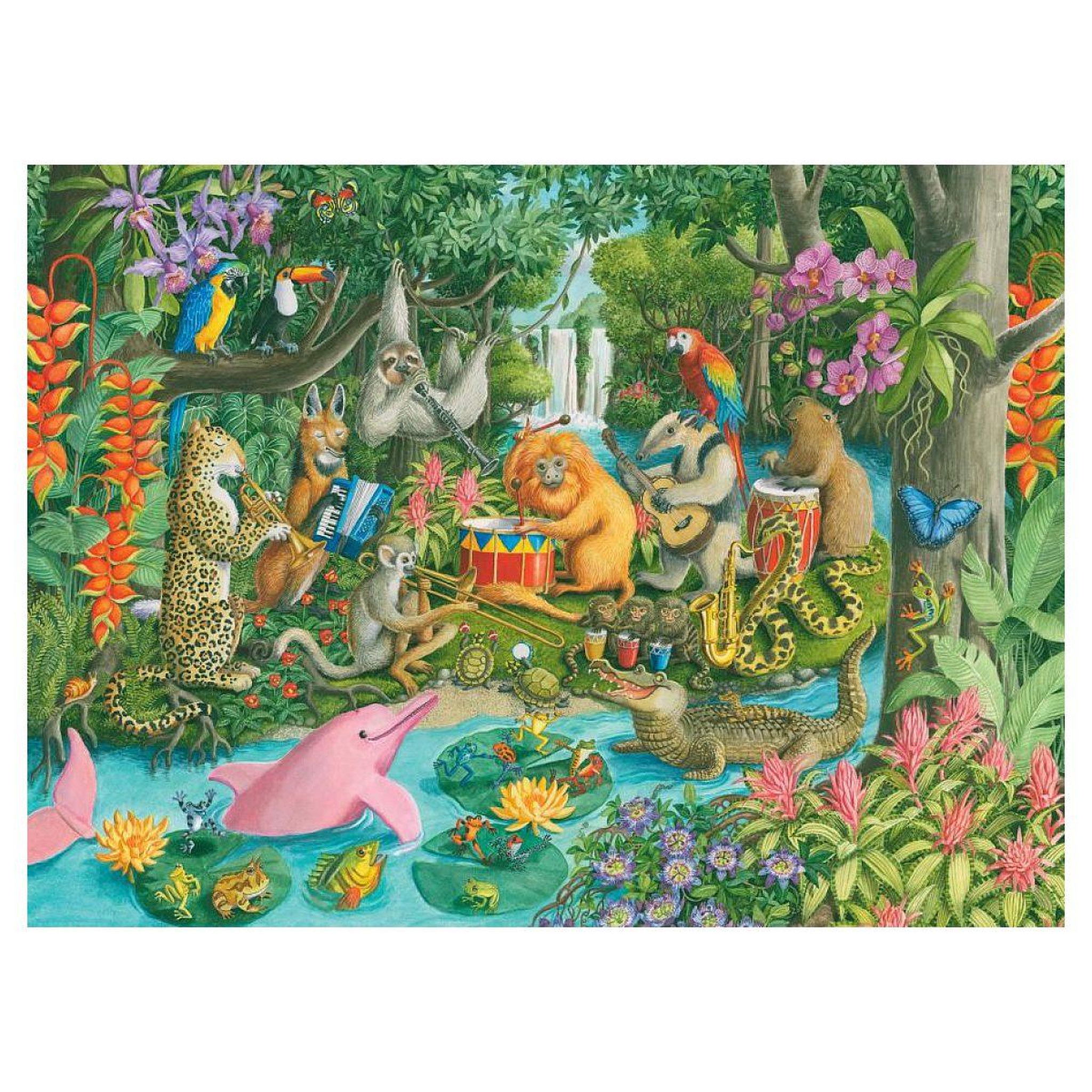 Voir la diapositive 2 : RAVENSBURGER Puzzle 100 p xxl - l'orchestre des animaux
