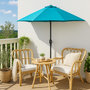 Voir la diapositive 2 : CONCEPT USINE Demi parasol de balcon bleu CATANE