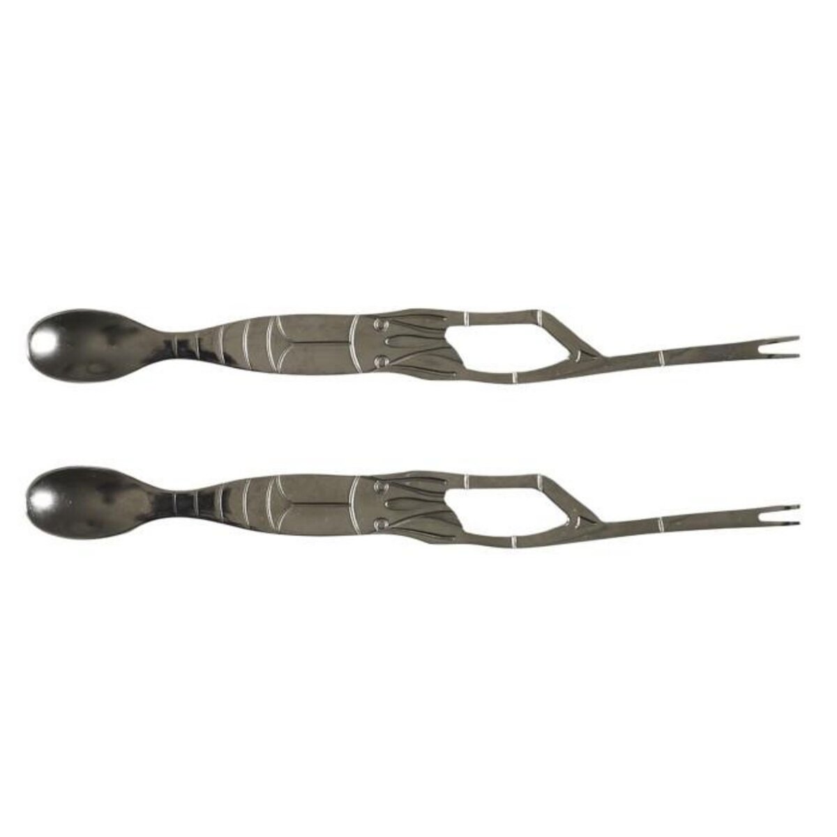 Paris Prix Coffret d'Ustensiles Crustacés  5 Pièces  20cm Gris