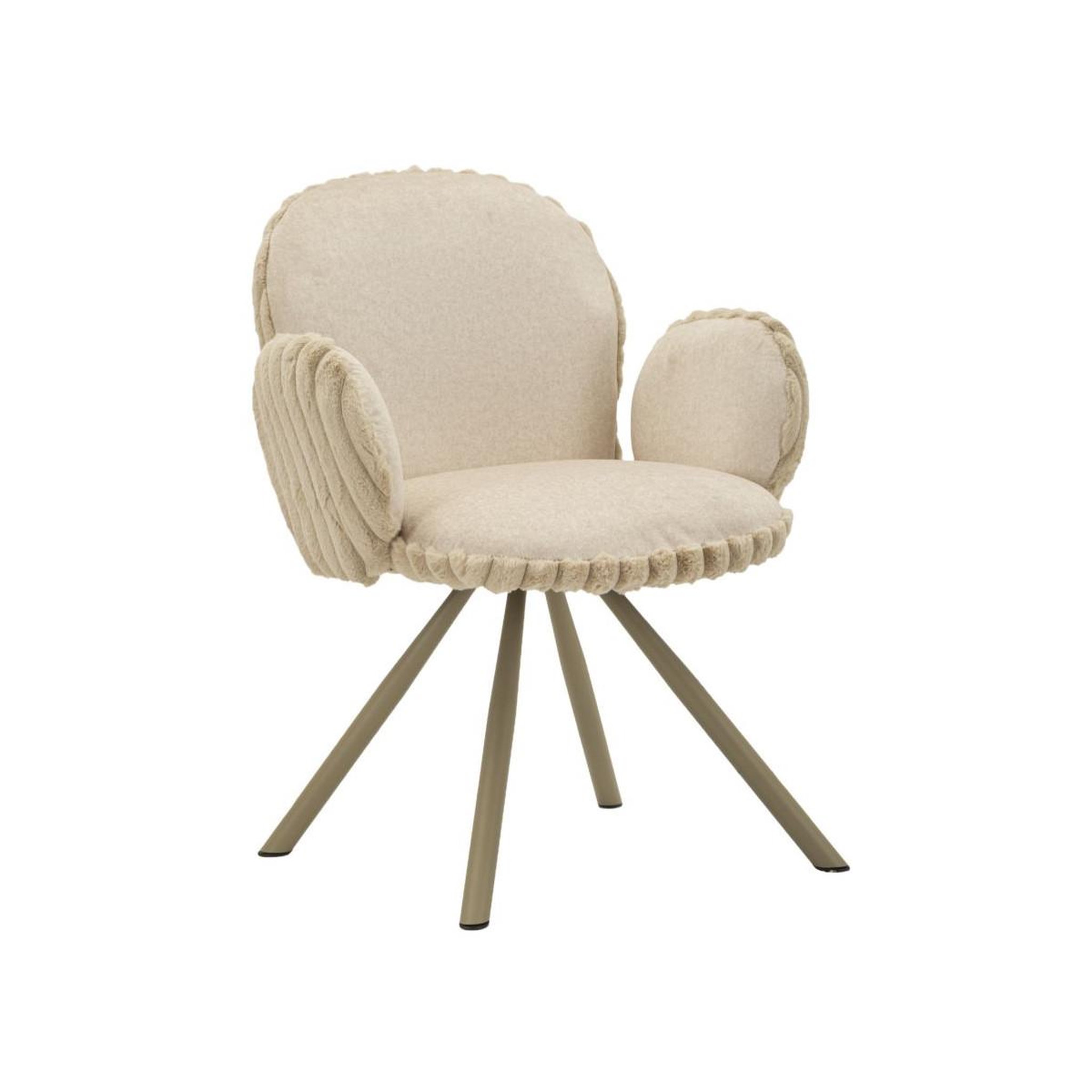 Voir la diapositive 2 : Paris Prix Lot de 2 chaises design  stoccolma  83cm crème