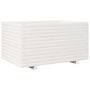 Voir la diapositive 2 : VIDAXL Jardiniere blanc 90x60x49,5 cm bois de pin massif