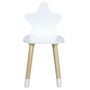 Voir la diapositive 5 : The Home Deco Factory Chaise enfant étoile coloris blanc