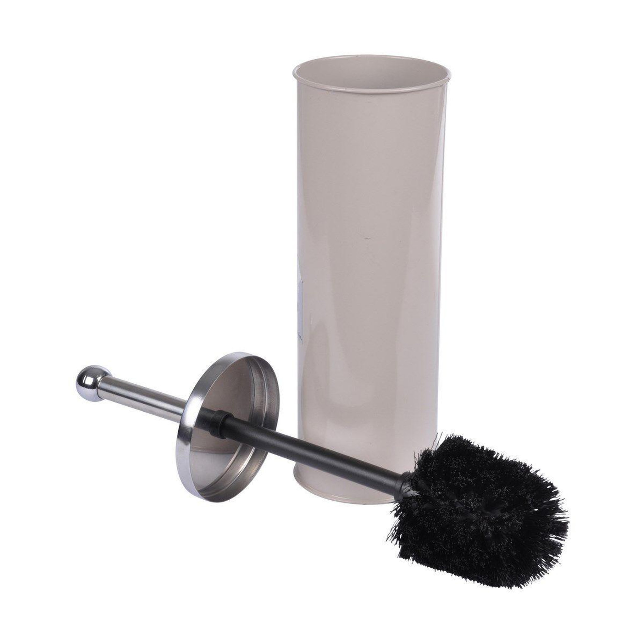 Voir la diapositive 1 : Douceur d'Intérieur Brosse wc en métal  vitamine ii  37cm taupe