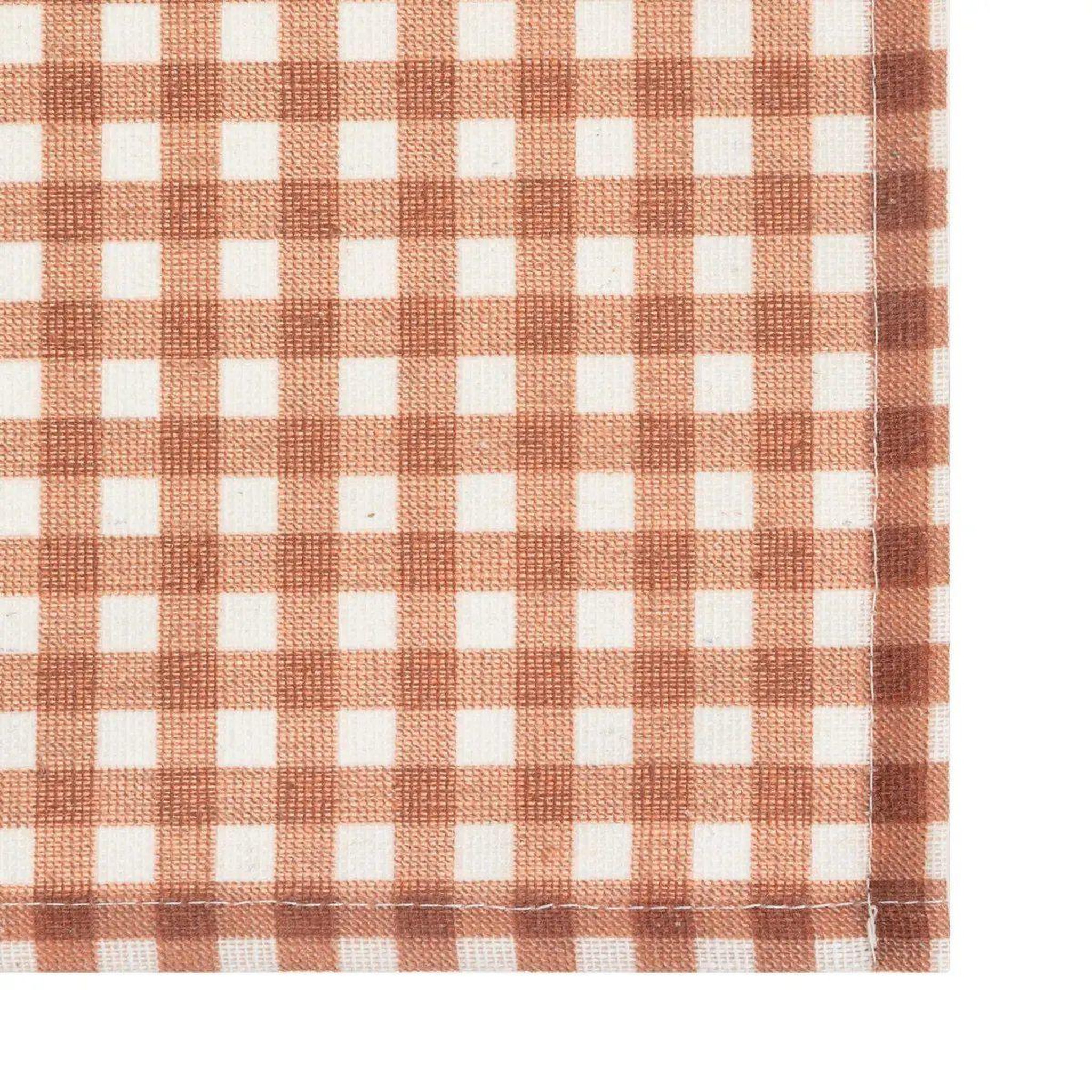 Voir la diapositive 2 : SECRET DE GOURMET Set de Table à Carreaux  The Floral  30x45cm Rouge Grenat