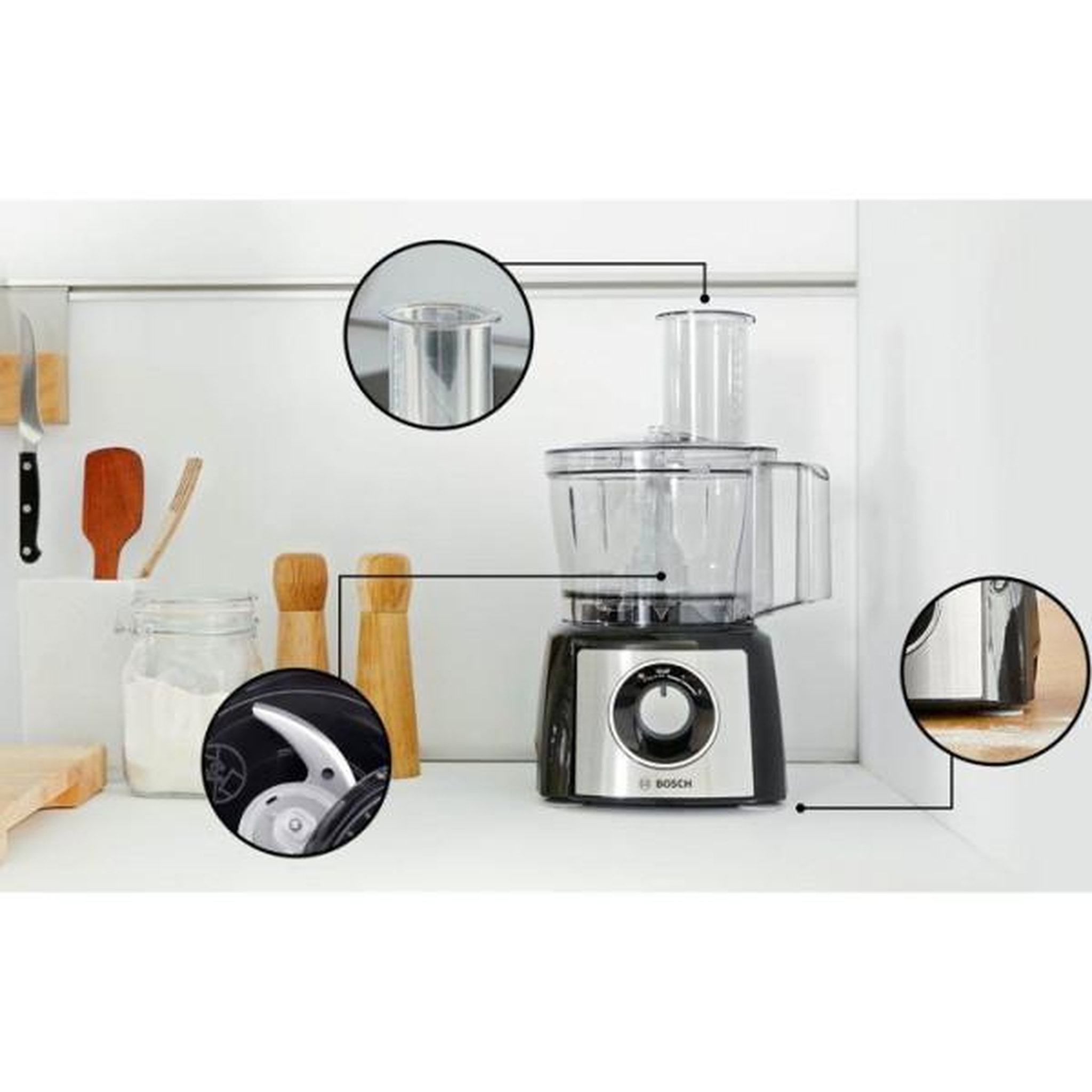 Voir la diapositive 5 : BOSCH Robot multifonction Bosch MCM3PM386 2,3 L Noir - Transparent 900 W