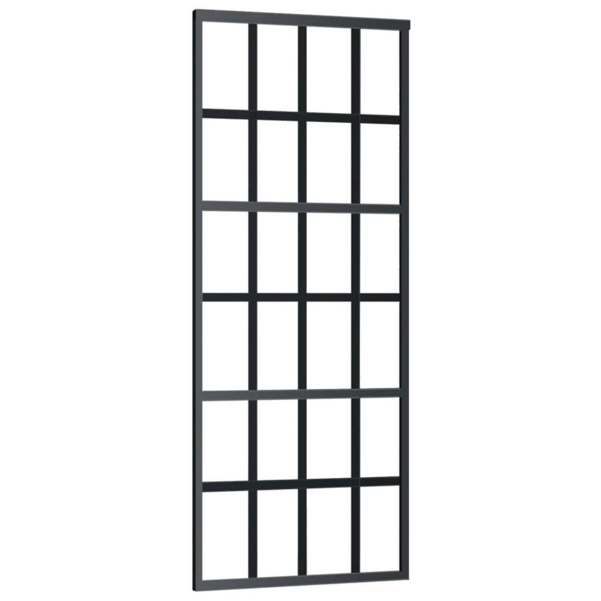 VIDAXL Porte coulissante et quincaillerie Verre ESG/Aluminium 76x205cm