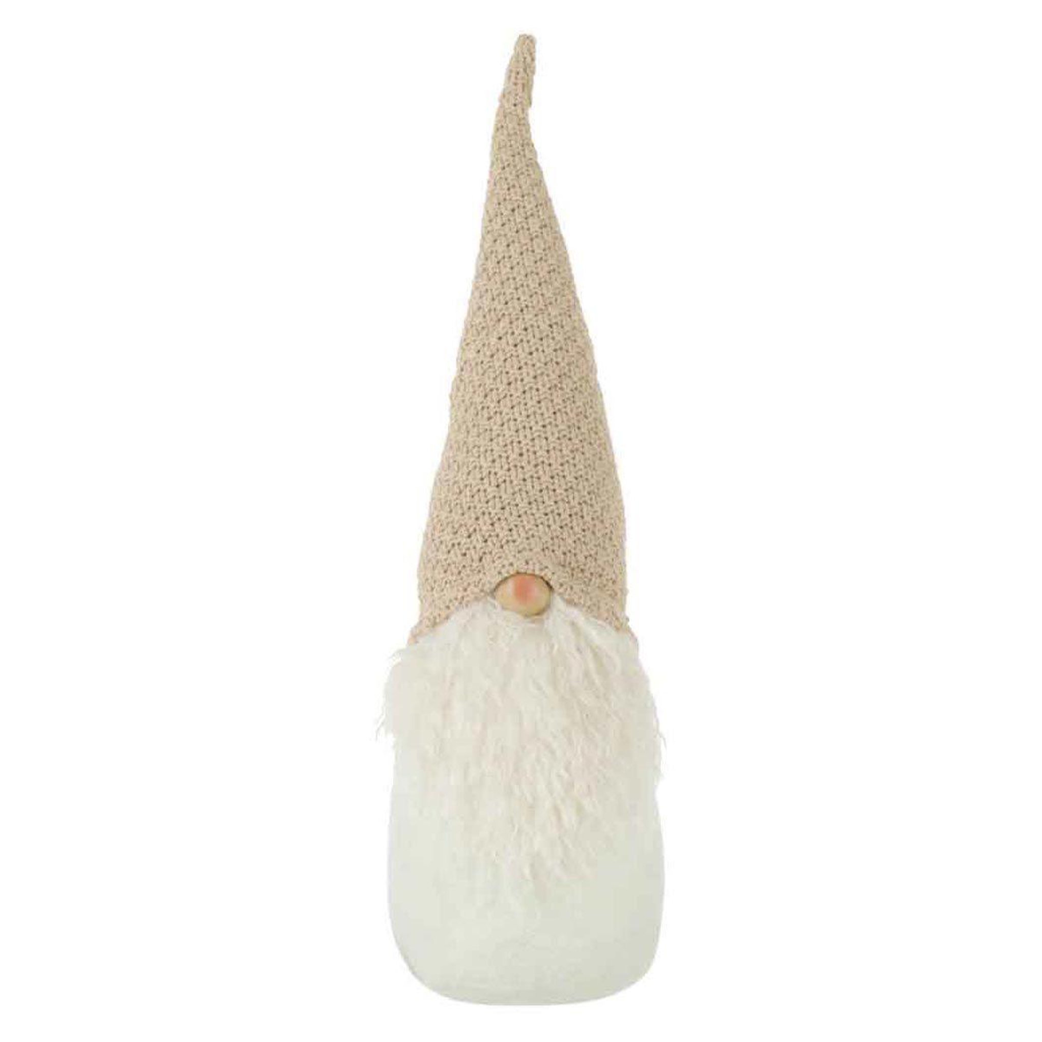J-LINE Statuette déco  père noël  49cm beige